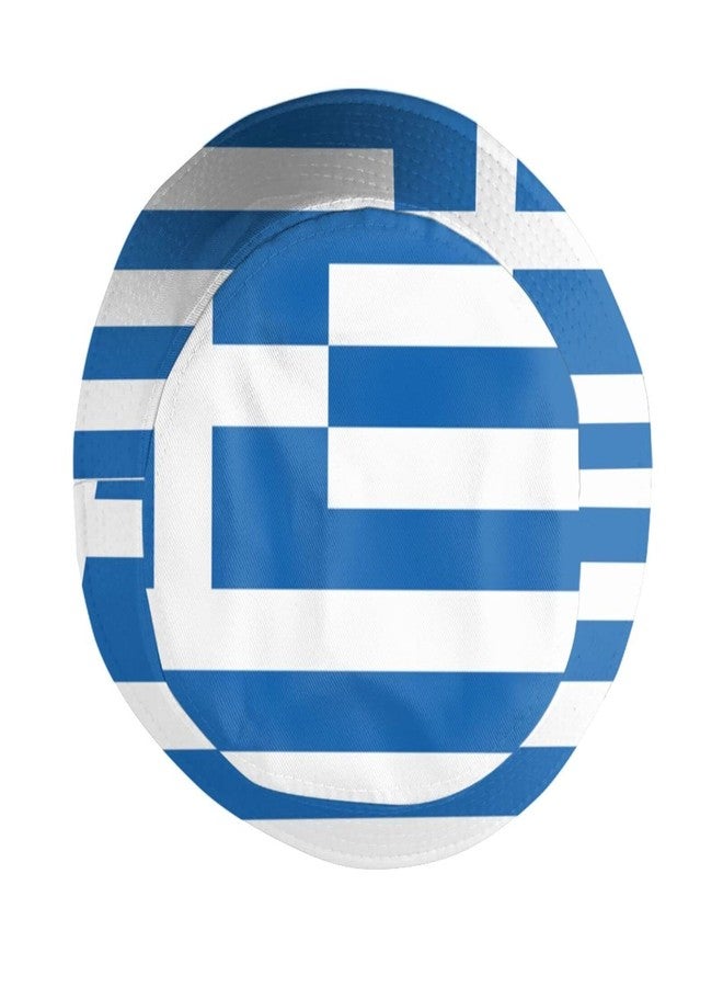 ASYG Greece Greek Flag Bucket Hat Packable Fisherman Hat Summer Outdoor Cap for Teens Boys Girls - Image 4